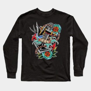 Dad Anchor Tattoo Long Sleeve T-Shirt